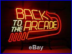 New Back To The Arcade Neon Sign Beer Bar Gift Neon Light Sign 17x14
