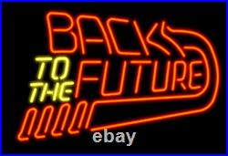 New Back To The Future Neon Light Sign 17x14 Real Glass Bar Beer Arcade