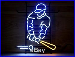 New Baseball MLB P Layer Bar Beer Neon Light Sign 17x14