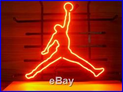 New Basketball Jumpman Logo Neon Light Sign 20x16 Beer Bar Club Decor