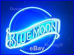 New Blue Moon Beer Bar Pub Neon Sign 19 with HD Vivid Printing Technology