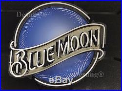 New Blue Moon Beer Bar Pub Neon Sign 19 with HD Vivid Printing Technology
