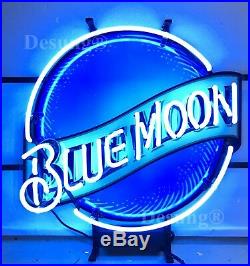New Blue Moon Beer Neon Light Sign 19X15 HD Vivid Printing Technology