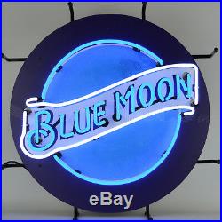 New Blue Moon Neon sign Once in a Blue Moon Beer Orange lager Licensed NEONETICS