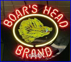New Boars Head Brand Beer Neon Sign 19x15
