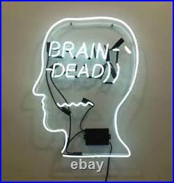 New Brain Dead Neon Light Sign 24x20 Lamp Poster Real Glass Beer Bar