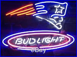 New Bud Light Beer New England Patriots Super Bowl LI NFL Neon Sign Ship From CA