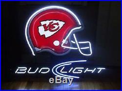 New Bud Light Kansas City Chiefs Beer Neon Sign 20x16