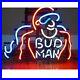 New-Bud-Man-Beer-17x14-Light-Lamp-Neon-Sign-Open-Bar-Real-Glass-Decor-01-fsah