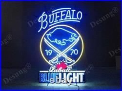 New Buffalo Sabres Blue Light Labatt Lamp Neon Light Sign 24x20 Beer