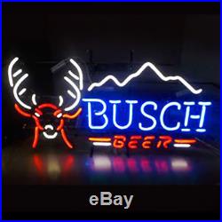 New Busch Beer Deer Bar Neon Light Sign 24x20