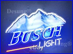 New Busch Beer Mountain Light Bar 19x15 Lamp Neon Sign With HD Vivid Printing