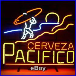 New CERVEZA PACIFICO Surf Beer Neon Sign 17x14