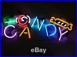 New Candy Shop Beer Man Cave Neon Light Sign 17x14