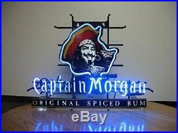 New Captain Morgan Rum Neon Sign Beer Bar Pub Gift Light 17x14