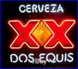 New Cerveza XX Dos Equis Beer Man Cave Neon Light Sign 20x16