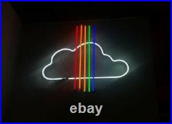 New Cloud Rainbow Neon Light Sign Acrylic 17 Lamp Beer Decor Real Glass