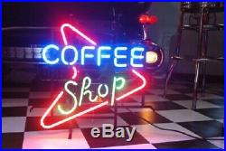 New Coffee Shop Neon Light Sign 17x14 Beer Gift Bar Lamp Glass Artwork Glass
