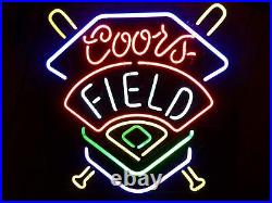 New Coors Field Colorado Rockies Neon Light Sign 17x14 Beer Lamp Bar Windows