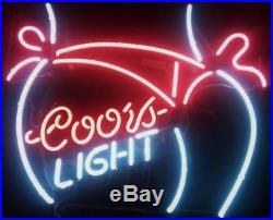 New Coors Light Bikini Girl Beer Bar Pub Man Cave Neon Light Sign 20x16