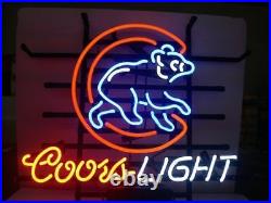 New Coors Light CHICAGO CUBS Beer Neon Sign 17x14