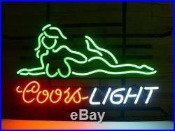New Coors Light Girl Live Nude Beer Neon Sign 17x14