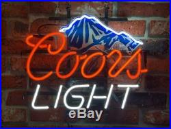 New Coors Light Mountain Beer Bar Neon Sign 17x14