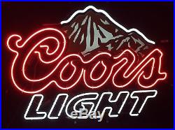 New Coors Light Mountain Beer Neon Sign 20x16