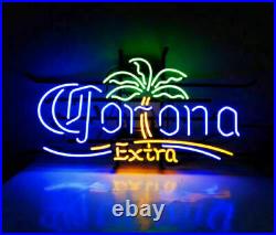 New Corona Extra Palm Tree Neon Light Sign 17x14 Bar Beer Man Cave