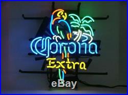 New Corona Extra Parrot Bird Palm Tree Neon Light Sign 20x16 Beer Gift Bar