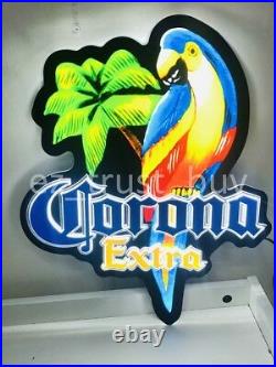 New Corona Extra Parrot Palm Tree Beer Bar 3D Led Light Lamp Neon Sign 17