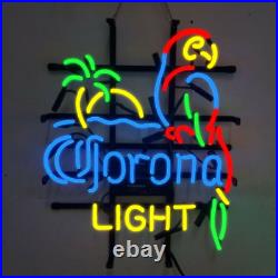 New Corona Light Parrot Bird Neon Sign 20x16 Beer Bar Pub Decor Lamp Gift