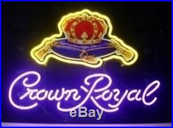 New Crown Royal Whiskey Beer Neon Light Sign 17x14