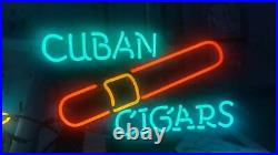 New Cuban Cigars Neon Sign 17x14 Light Lamp Bar Beer Artwork Collection JY171