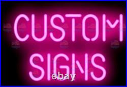 New Custom Made Neon Sign Light 20x16 Lamp Beer Wall Glass Bar Decor