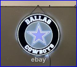 New Dallas Cowboys 3D LED Neon Light Sign 16 Lamp Beer Bar Wall Decor Windows