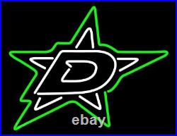 New Dallas Stars Logo Neon Light Sign 20x16 Lamp Beer Wall Decor