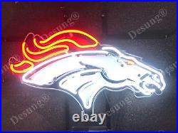 New Denver Broncos Beer Bar Neon Light Sign 19 HD Vivid Printing Technology