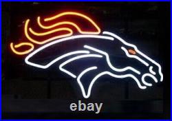 New Denver Broncos Neon Light Sign Beer Cave Gift Lamp Bar Glass Artwork17x14