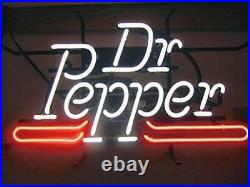 New Dr Pepper Soda Neon Light Sign 20x16 Beer Lamp Real Glass Wall Decor Art
