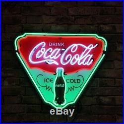 New Drink Coca Cola Ice Cold Neon Light Sign 19X15 Beer Lamp Decor Poster