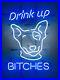 New-Drink-UP-Bitches-Spuds-Real-Glass-Beer-Bar-Neon-Light-sign-20x16-01-vrn