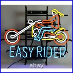 New Easy Rider Ride'em Hard Sturgis Motorcycles Neon Sign Beer Light
