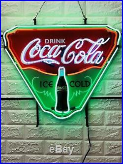 New Enjoy Drink Coca Cola Ice Cold Beer Bar Neon Sign 19x15