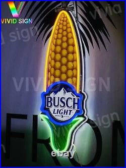 New Flex LED Busch Light Beer Ear Of Corn Lamp Neon Sign 20x8