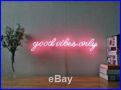 New Good Vibes Only Neon Light Sign Beer Bar Club decorationDisplay
