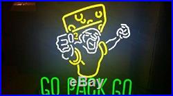 New Green Bay Packers Go Pack Go Beer Neon Light Sign 19x15