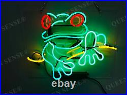 New Green Frog Neon Light Sign Lamp Acrylic 17x17 Decor Gift Beer Pub Tube