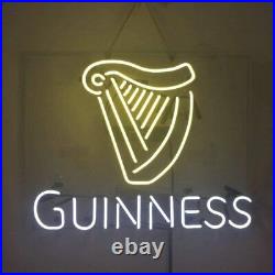 New Guinness Harp Beer Neon Light Sign Lamp 19x15 Acrylic Wall Decor Glass
