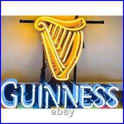 New Guinness Harp Irish Beer 20x16 Neon Lamp Light Sign HD Vivid Printing